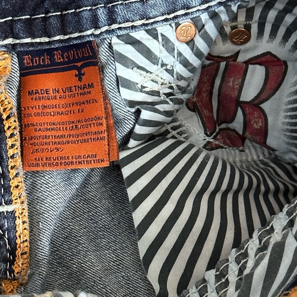 Rock Revival Bootcut Raizel Denim Jeans Size 26 - Picture 7 of 14